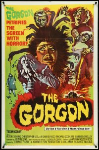 5f0816 GORGON 1sh 1965 she had a face only a mummy could love, petrifies the screen w/ horror!