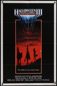 5f0823 HALLOWEEN III 1sh 1982 Season of the Witch, horror sequel, the night no one comes home!