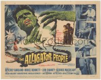 5f0231 ALLIGATOR PEOPLE TC 1959 Beverly Garland, Lon Chaney Jr., they'll make your skin crawl!