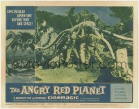 5f0233 ANGRY RED PLANET LC #4 1960 great close up of astronauts attacked by monster tentacles!