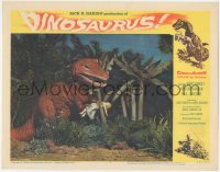 5f0274 DINOSAURUS LC #3 1960 wacky image of really fake Tyrannosaurus-Rex holding really fake girl!