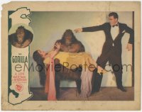 5f0306 GORILLA LC 1930 great image of ape carrying Lila Lee by young Walter Pidgeon, ultra rare!