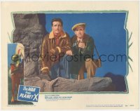 5f0359 MAN FROM PLANET X LC #6 1951 Robert Clarke & Raymond Bond spying on the alien, Edgar Ulmer!