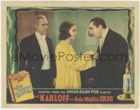 5f0377 RAVEN LC 1935 Bela Lugosi greets pretty Irene Ware, from Edgar Allan Poe classic, super rare!