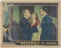 5f0422 WEREWOLF OF LONDON LC 1935 Valerie Hobson between human Henry Hull & Matthews, rare!