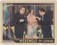 5f0423 WEREWOLF OF LONDON LC 1935 Warner Oland greets Henry Hull & Valerie Hobson, ultra rare!