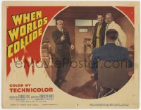 5f0424 WHEN WORLDS COLLIDE LC #8 1951 classic scene where bodyguard insists he must be taken!