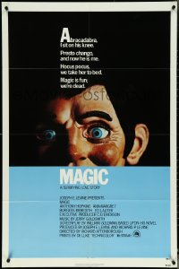 5f0933 MAGIC 1sh 1978 Richard Attenborough, ventriloquist Anthony Hopkins, creepy dummy image!