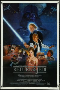 5f1025 RETURN OF THE JEDI style B NSS style 1sh 1983 George Lucas classic, Kazuhiko Sano artwork!