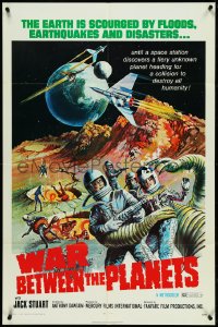 5f1155 WAR BETWEEN THE PLANETS 1sh 1971 Earth is scourged by floods, earthquakes & disasters!