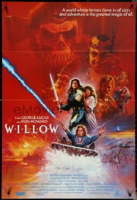 5f1172 WILLOW int'l 1sh 1988 George Lucas & Ron Howard directed, different Brian Bysouth art!