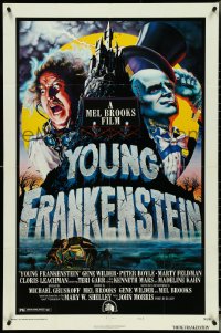 5f1183 YOUNG FRANKENSTEIN style B 1sh 1974 Mel Brooks, John Alvin art of Wilder, Boyle & Feldman!