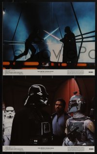 5f0083 EMPIRE STRIKES BACK 8 color 11x14 stills 1980 George Lucas classic, complete set with slugs!