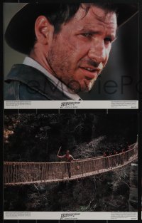 5f0085 INDIANA JONES & THE TEMPLE OF DOOM 8 color 11x14 stills 1984 Lucas, Spielberg, Ford & Capshaw!