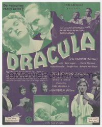 5f1196 DRACULA herald 1931 Tod Browning, Bela Lugosi, do vampires really exist, great images!