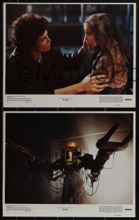 5f0430 ALIENS 8 LCs 1986 James Cameron, Sigourney Weaver as Ripley, Carrie Henn, Michael Biehn!