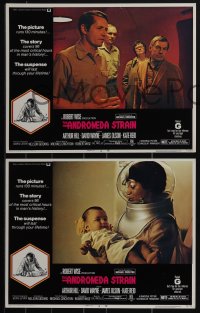 5f0432 ANDROMEDA STRAIN 8 LCs 1971 Michael Crichton novel, Robert Wise directed, Arthur Hill