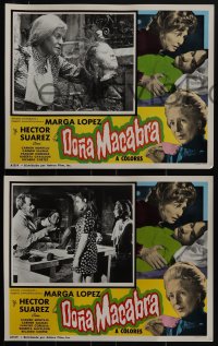 5f0455 DONA MACABRA 8 Spanish/US LCs 1972 Roberto Gavaldon Mexican horror, Marga Lopez, ultra rare!