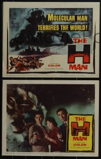 5f0567 H MAN 4 LCs 1959 Ishiro Honda's Bijo to Ekitainingen, cool Japanese atomic sci-fi horror!