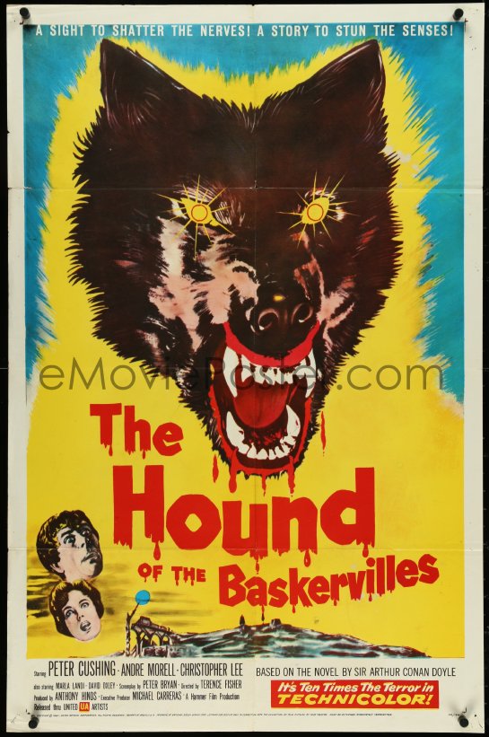 eMoviePoster.com: 5f0840 HOUND OF THE BASKERVILLES 1sh 1959 Peter ...