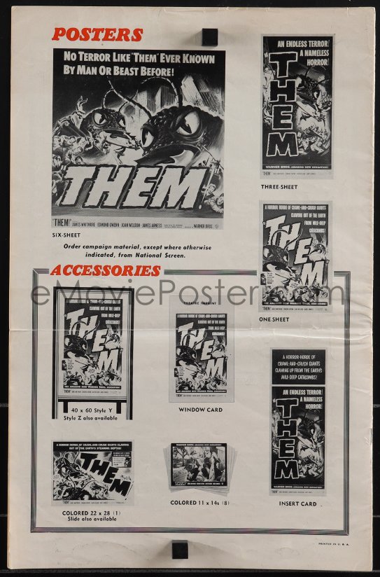 Emovieposter Com F Them Pressbook Classic Sci Fi Cool Art Of Horror Horde Of Giant