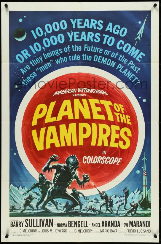 eMoviePoster.com: 5f1001 PLANET OF THE VAMPIRES 1sh 1965 Mario Bava ...