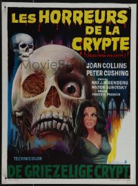 5g0198 TALES FROM THE CRYPT Belgian 1972 sexy Joan Collins, from E.C. comics, cool skull image!