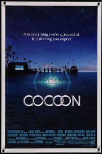 5g0717 COCOON 1sh 1985 Ron Howard classic sci-fi, great artwork by John Alvin!