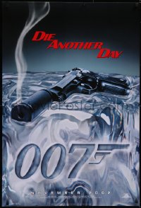 5g0741 DIE ANOTHER DAY teaser 1sh 2002 Pierce Brosnan as James Bond, cool image of gun melting ice!