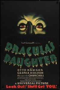 5g0565 DRACULA'S DAUGHTER S2 poster 2000 Gloria Holden in title role, great close-up art!