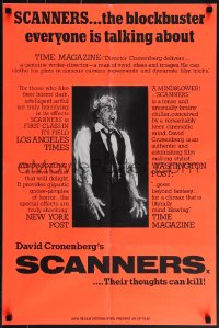 5g0578 SCANNERS English double crown 1981 David Cronenberg, art by Joann, different & ultra rare!