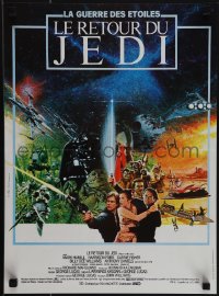 5g0357 RETURN OF THE JEDI French 15x21 1983 George Lucas classic, different Michel Jouin sci-fi art!