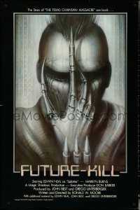 5g0786 FUTURE-KILL 1sh 1984 Edwin Neal, really cool science fiction artwork by H.R. Giger!