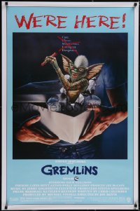 5g0801 GREMLINS 1sh R1985 mischievous, dangerous, Joe Dante Christmas horror comedy, we're here!