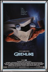 5g0802 GREMLINS 1sh 1984 cute, clever, mischievous, dangerous, Joe Dante Christmas horror comedy!