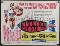 5g0229 DR. GOLDFOOT & THE GIRL BOMBS 1/2sh 1966 Bava, Vincent Price & sexy half-dressed women!