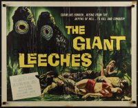 5g0248 GIANT LEECHES 1/2sh 1959 rising from the depths of Hell to kill and conquer, cool art!