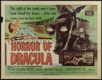 5g0258 HORROR OF DRACULA 1/2sh 1958 Hammer, vampire monster & sexy girl art by Joseph Smith!