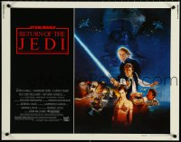 5g0287 RETURN OF THE JEDI style B 1/2sh 1983 George Lucas classic, Kazuhiko Sano cast montage art!