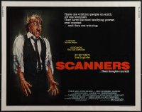 5g0294 SCANNERS 1/2sh 1981 David Cronenberg, in 20 seconds your head explodes, sci-fi art by Joann!