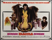 5g0295 SCREAM BLACULA SCREAM 1/2sh 1973 Black Prince of Shadows William Marshall & Pam Grier!