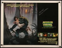 5g0304 SWAMP THING signed 1/2sh 1982 by Adrienne Barbeau, great Richard Hescox art, Wes Craven!