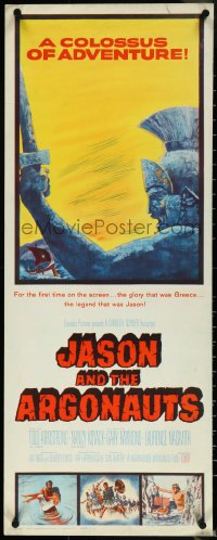 5g0087 JASON & THE ARGONAUTS insert 1963 great special effects by Ray Harryhausen, art of Talos!