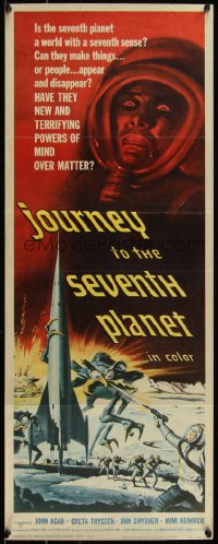 5g0089 JOURNEY TO THE SEVENTH PLANET insert 1961 have they terrifying powers of mind over matter?