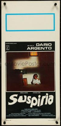 5g0179 SUSPIRIA Italian locandina 1977 classic Dario Argento giallo horror, Harper, white title!