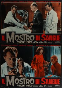 5g0331 TINGLER 8 Italian 19x27 pbustas 1962 William Castle, Vincent Price, completely different!