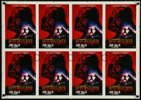 5g0580 RETURN OF THE JEDI 2-sided uncut Japanese 22x31 sheet 1983 Revenge art by Drew Struzan!