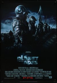 5g0934 PLANET OF THE APES style B advance DS 1sh 2001 Tim Burton, great image of huge ape army!