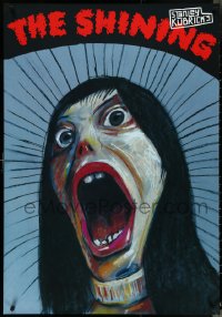 5g0588 SHINING commercial Polish 27x39 2007 Stanley Kubrick, Zebrowski art of Shelley Duvall!