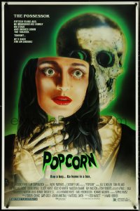 5g0939 POPCORN 1sh 1991 the Possessor, wild Joann Daley horror art, buy a bag, go home in a box!